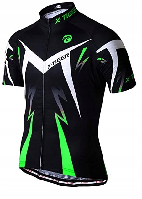 STRÓJ ROWEROWY KOMPLET KOLARSKI SPODENKI ŻELOWE KOSZULKA XL X-TIGER ZIELON Kod producenta Hopki