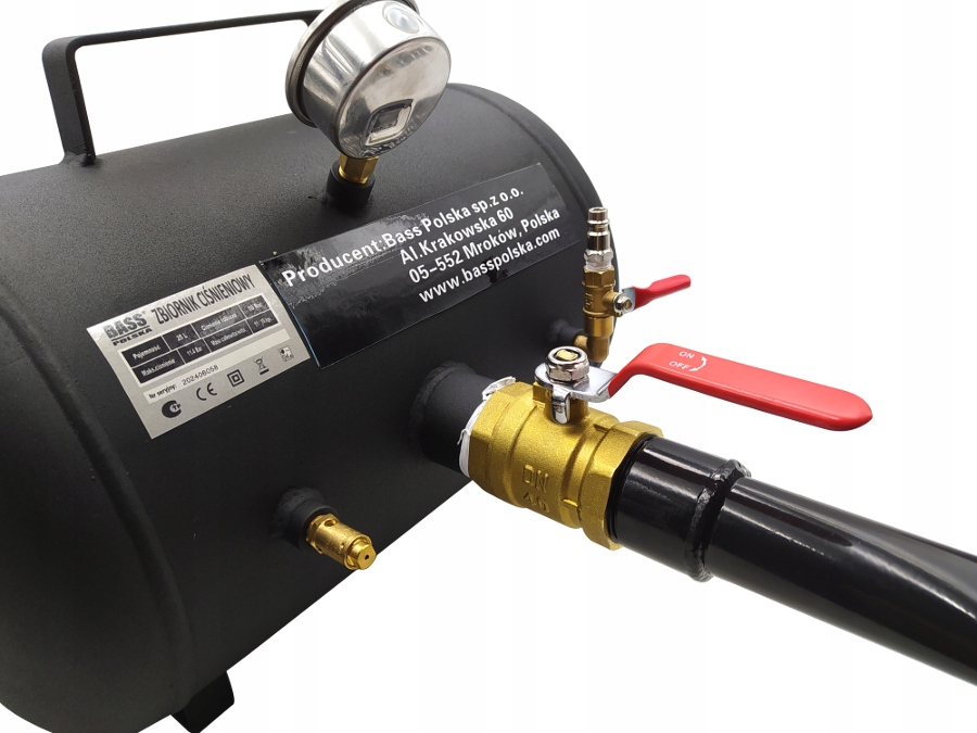 ZBIORNIK CIŚNIENIOWY INFLATOR 25L DO POMPOWANIA OPON KÓŁ 10 Bar Kod producenta BP-4550