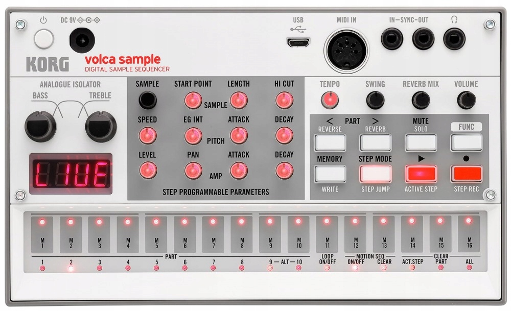 Korg Volca Sample 2 – Sekvencer, Sampler S Usb