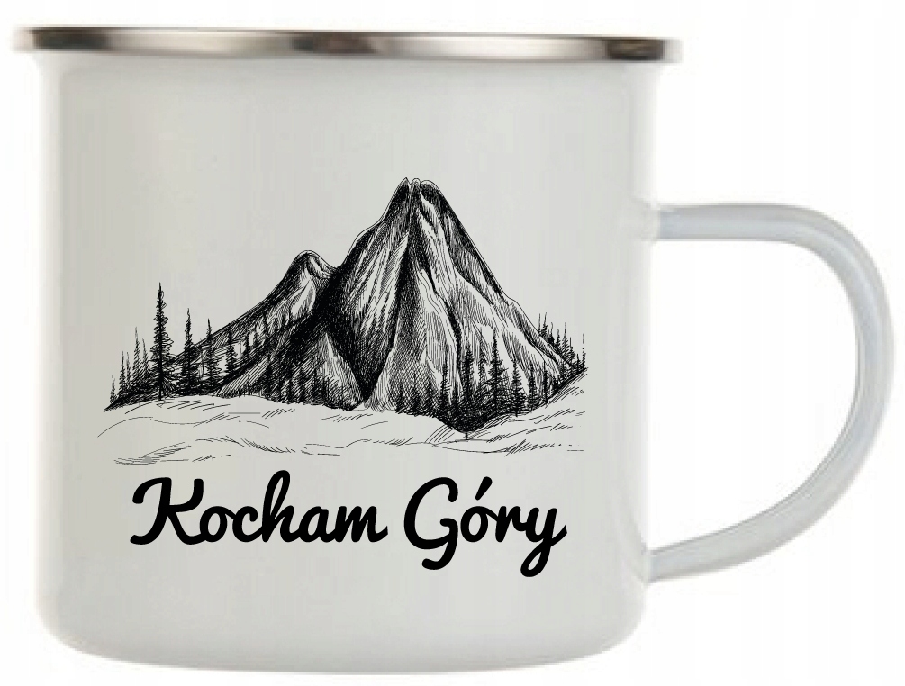 

Kubek emaliowany Kocham Góry 360 ml