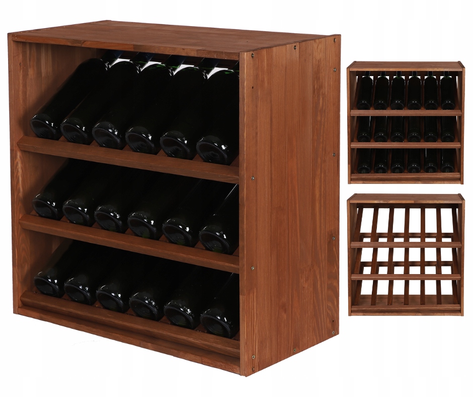 Modulární stojan na víno RW61 (3 lehátka) Bronzový Outlet