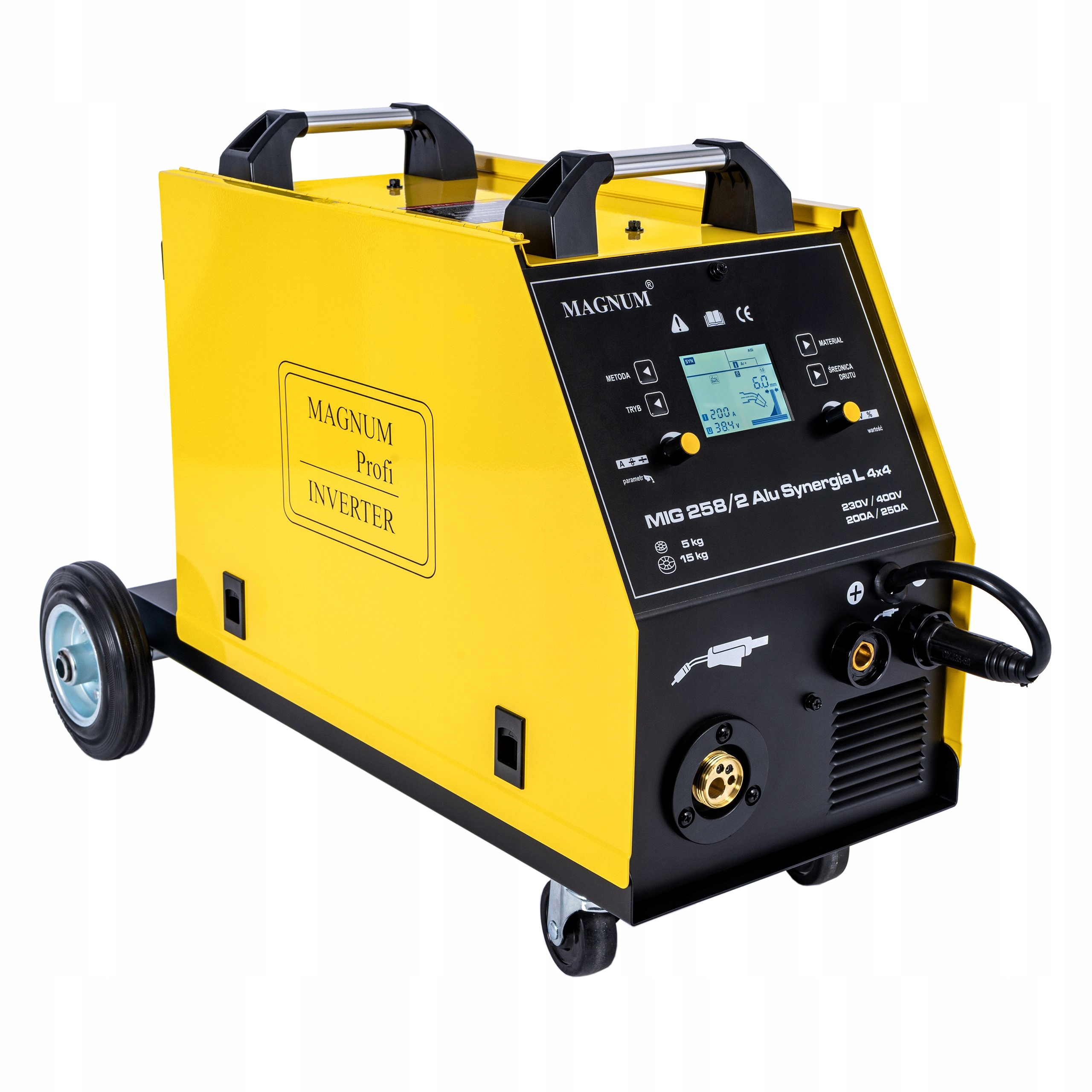 Półautomat Inwerter Magnum Mig 258/2 Alu Synergia 4X4 200A/250A 60%