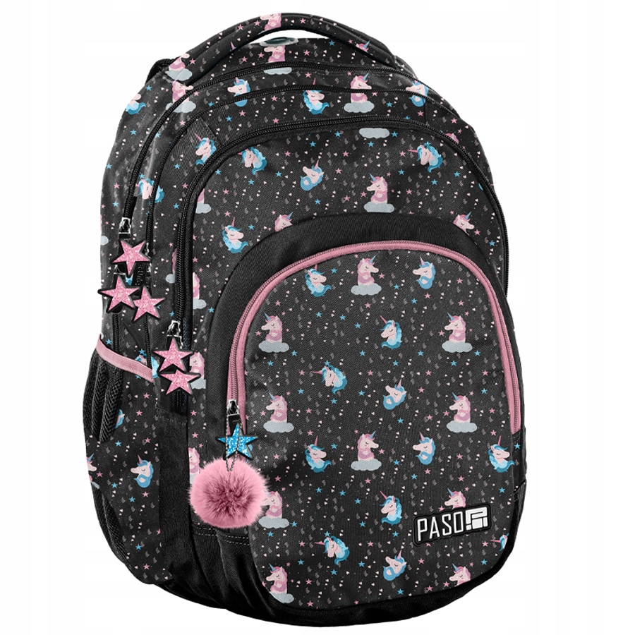 PLECAK SZKOLNY PASO UNICORN BLACK