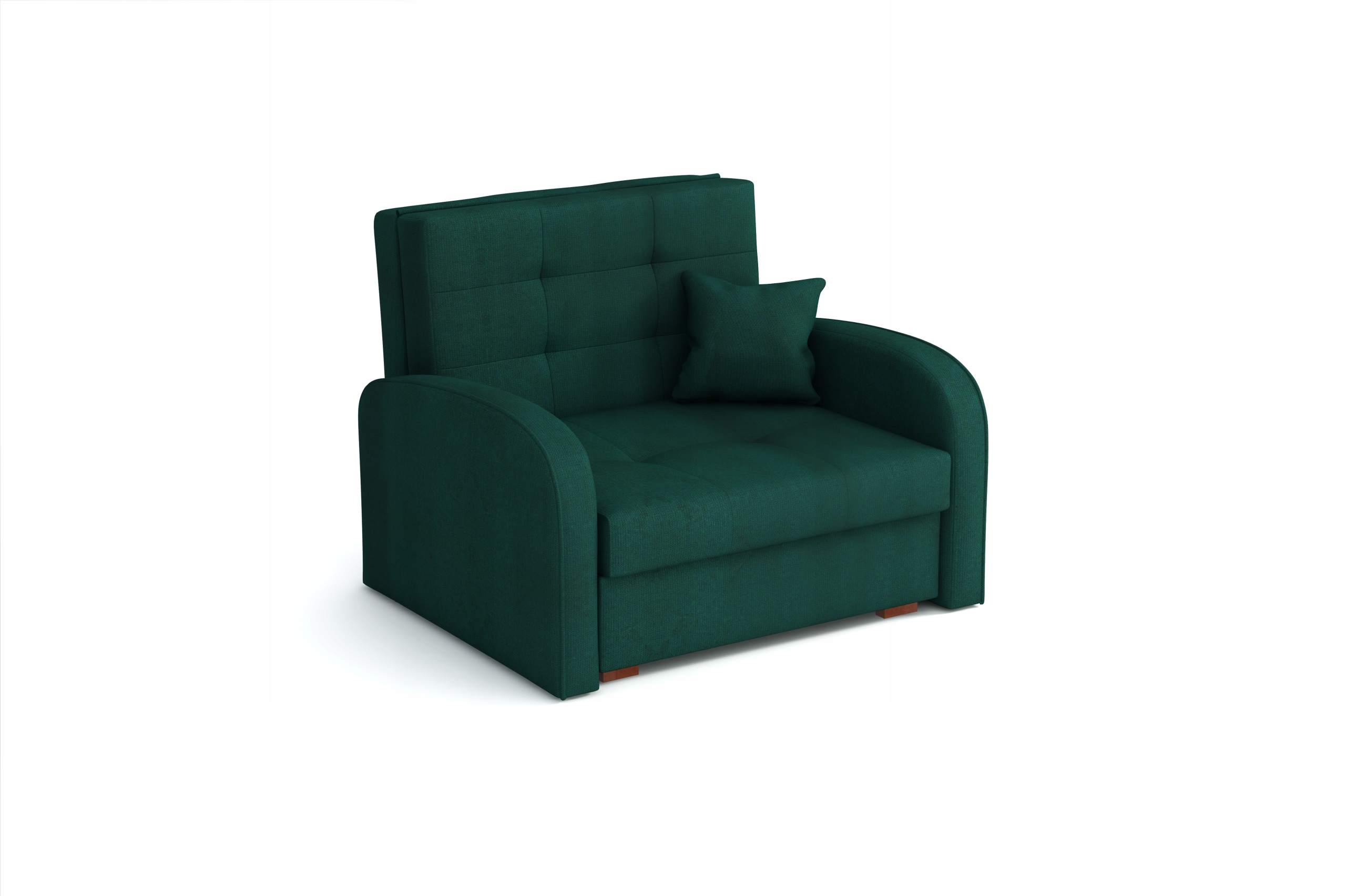 wygodny fotel VIVA I GOLD sofa pikowana obłe boki Długość 196 cm