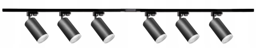 Sada Koľajnicový kábel 2 m 6 x lampa GU10 Led