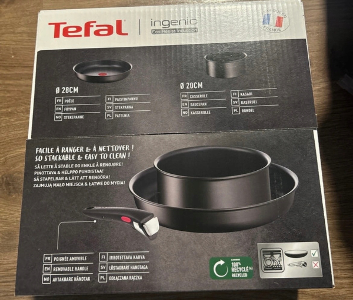 Sada panvica a hrniec Tefal Ingenio Eco Resist z hliníka 3 ks