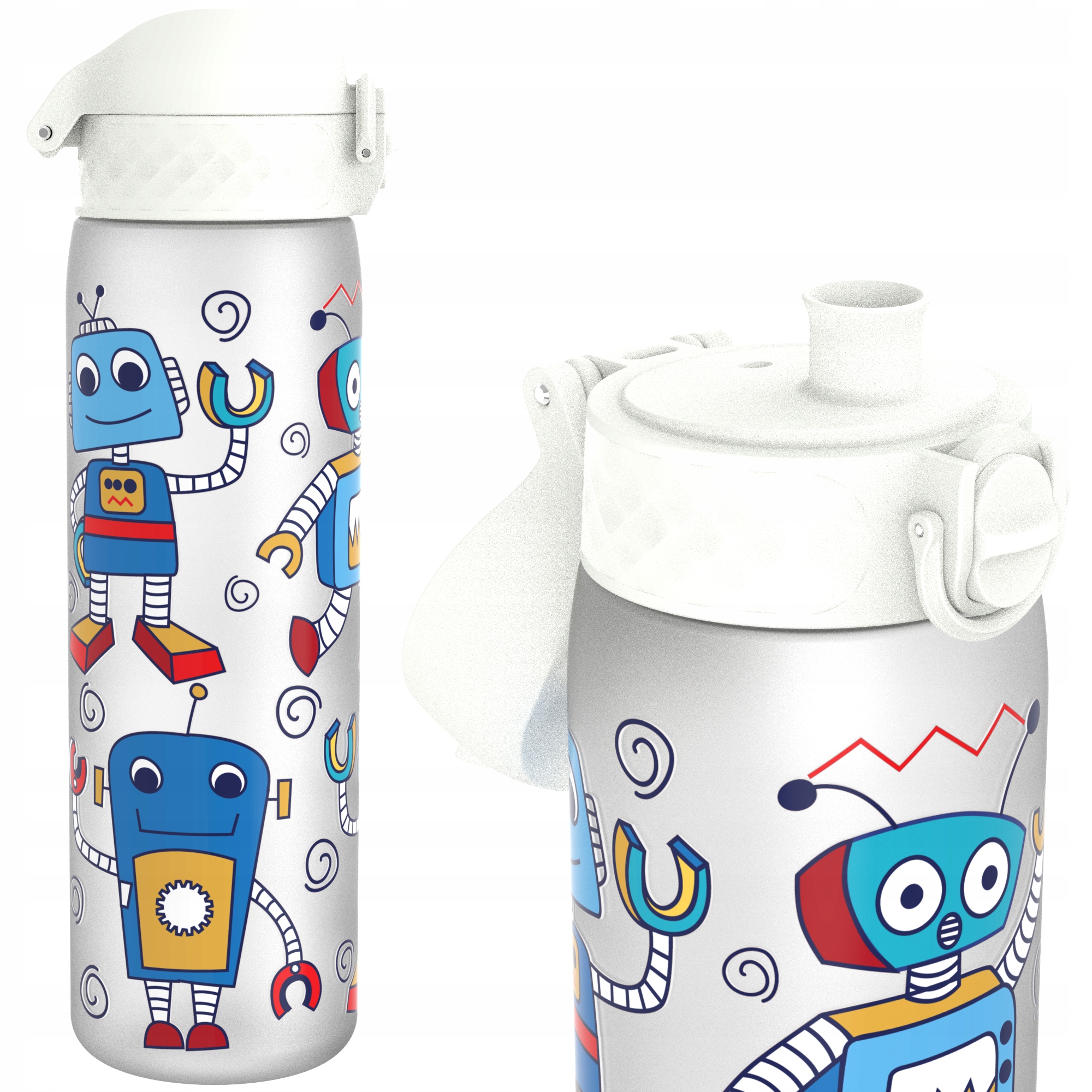 Butelka Bidon Woda -atest Pzh- Szkoła Przedszkole Roboty ION8 0,5 L 500 ml