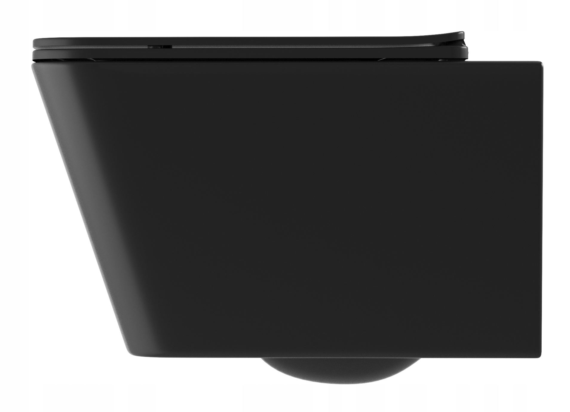 Černá Wc Mísa Bez Příruby Závěsná Deska Toaleta Koupelna Dax