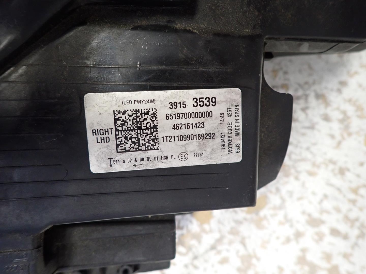light front front right OPEL CROSSLAND X 2017- FULL LED 39153539