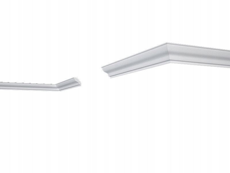 Dekoracyjna listwa PRZYSUFITOWA E-4 BIAŁA XPS 4mb