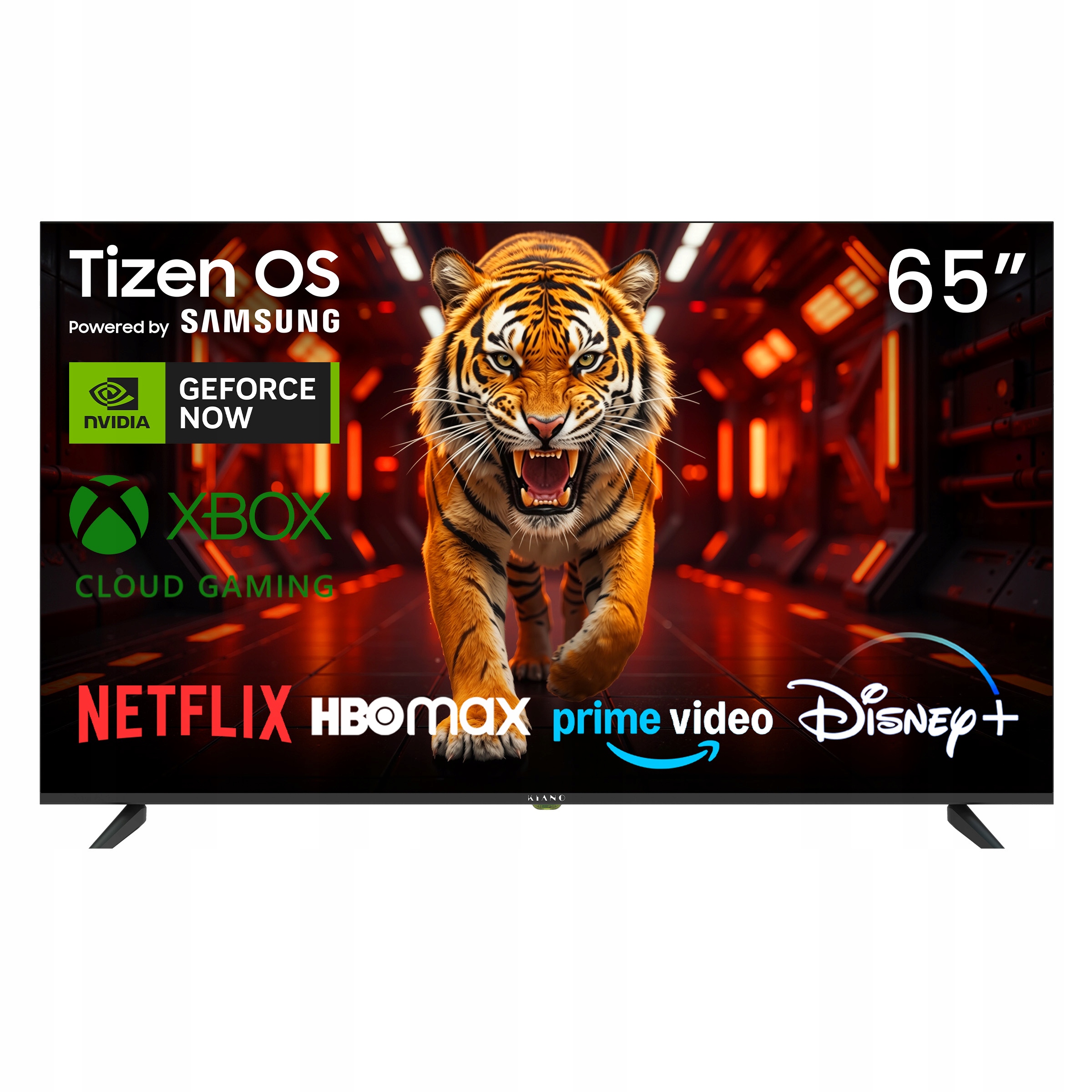 Led televízor Kiano Tizen Os Powered by Samsung 65" 4K Netflix, Hbo Prime