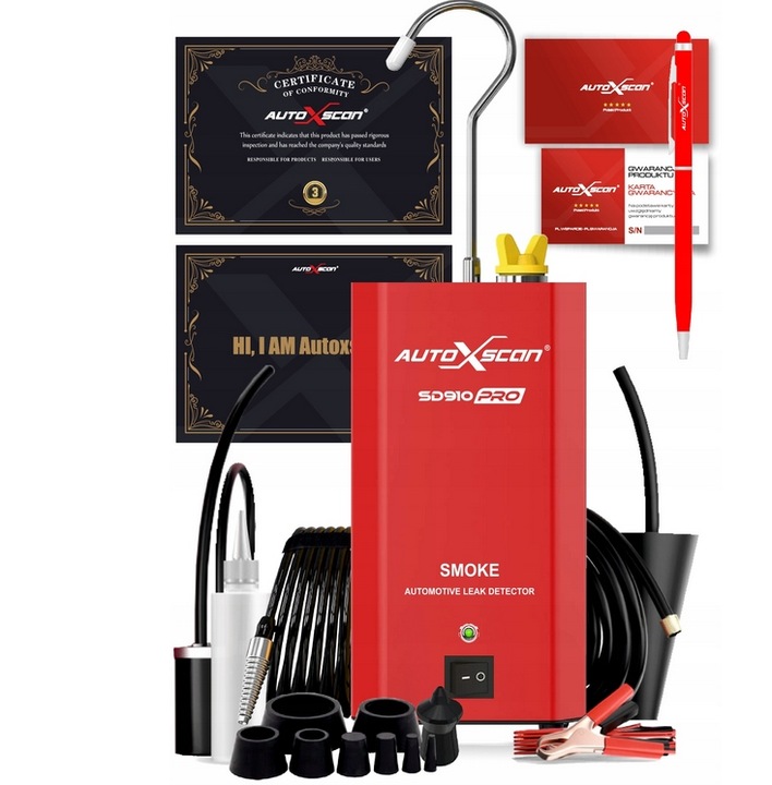 TESTER SZCZELNOŚCI AUTOXSCAN SD 910 PRO zadymiarka