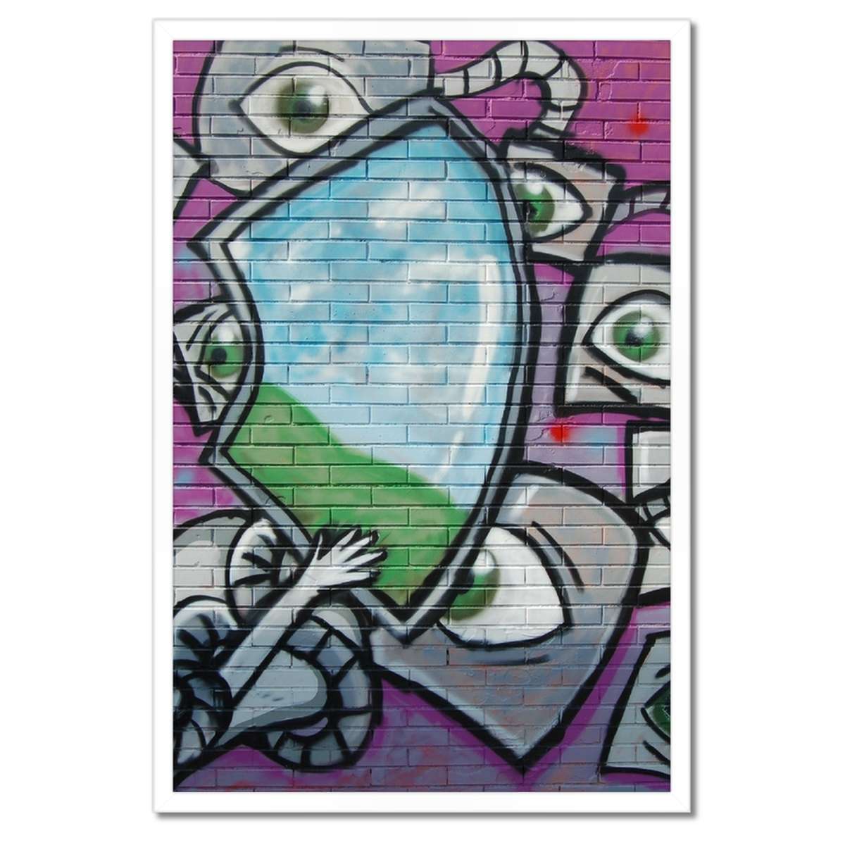 Plakáty v rámu 40x60 Graffitti Mural