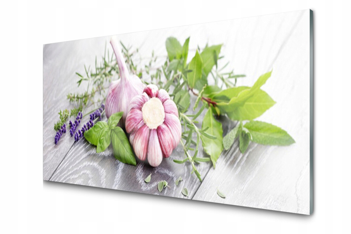

Panel szklany Płytka Czosnek Zioła 140x70 + Klej