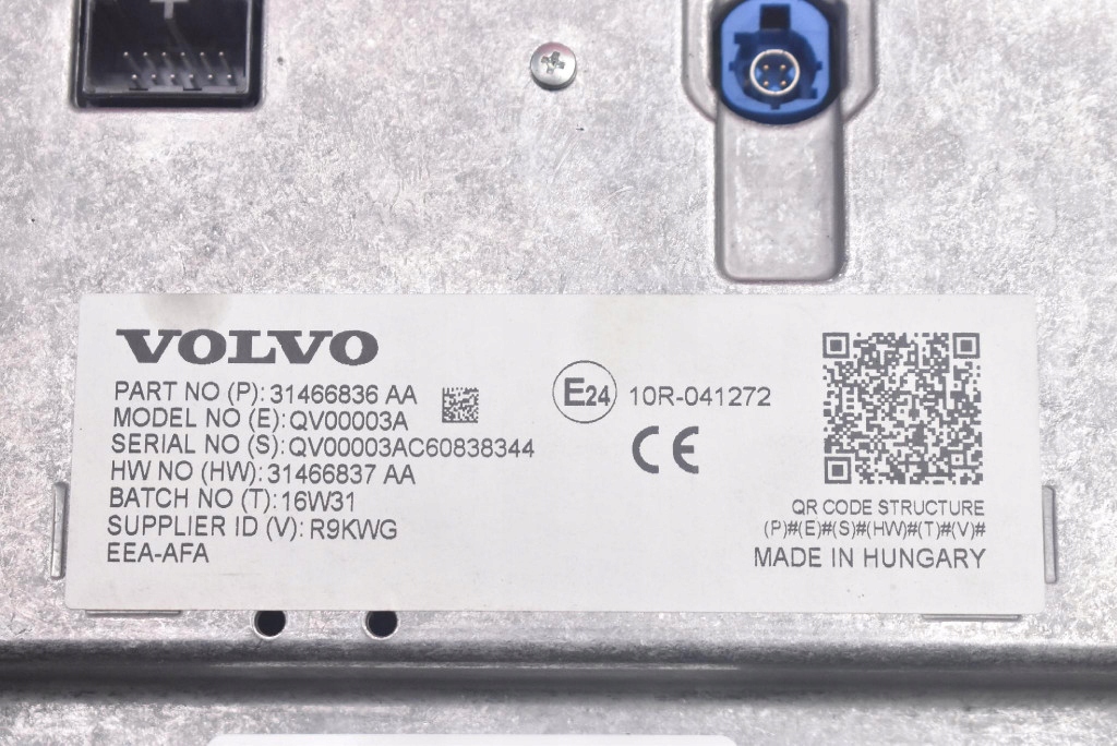 display RADIA navigation devices 31466836AA VOLVO S90 2 II 16-20