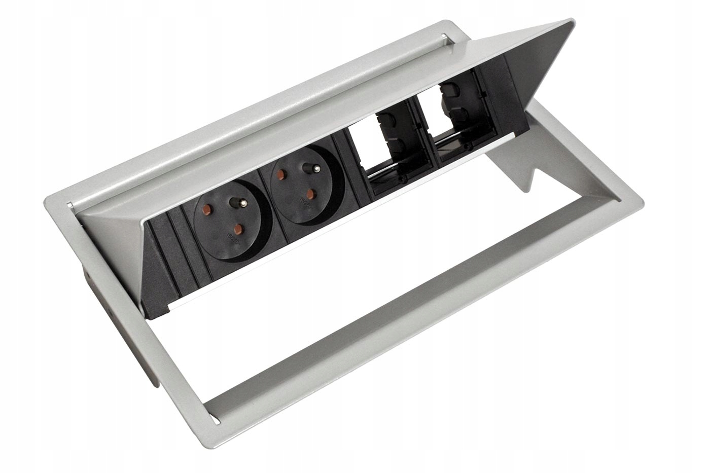Bachmann Systém CONEO,box,rám,4 moduly,2x zásuvka CZ,2x volné (900.403)
