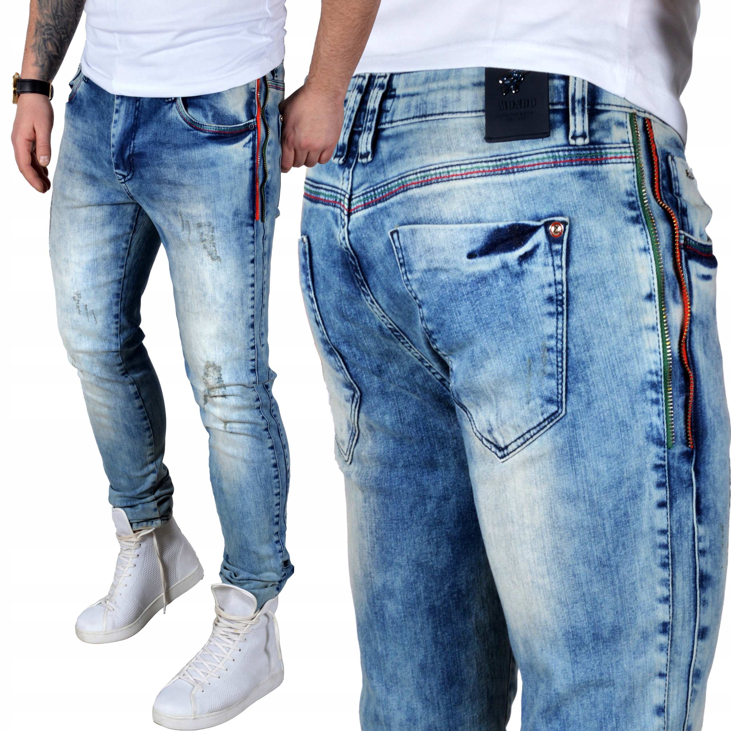 Džíny Mondo Denim Jeans kalhoty světle modré