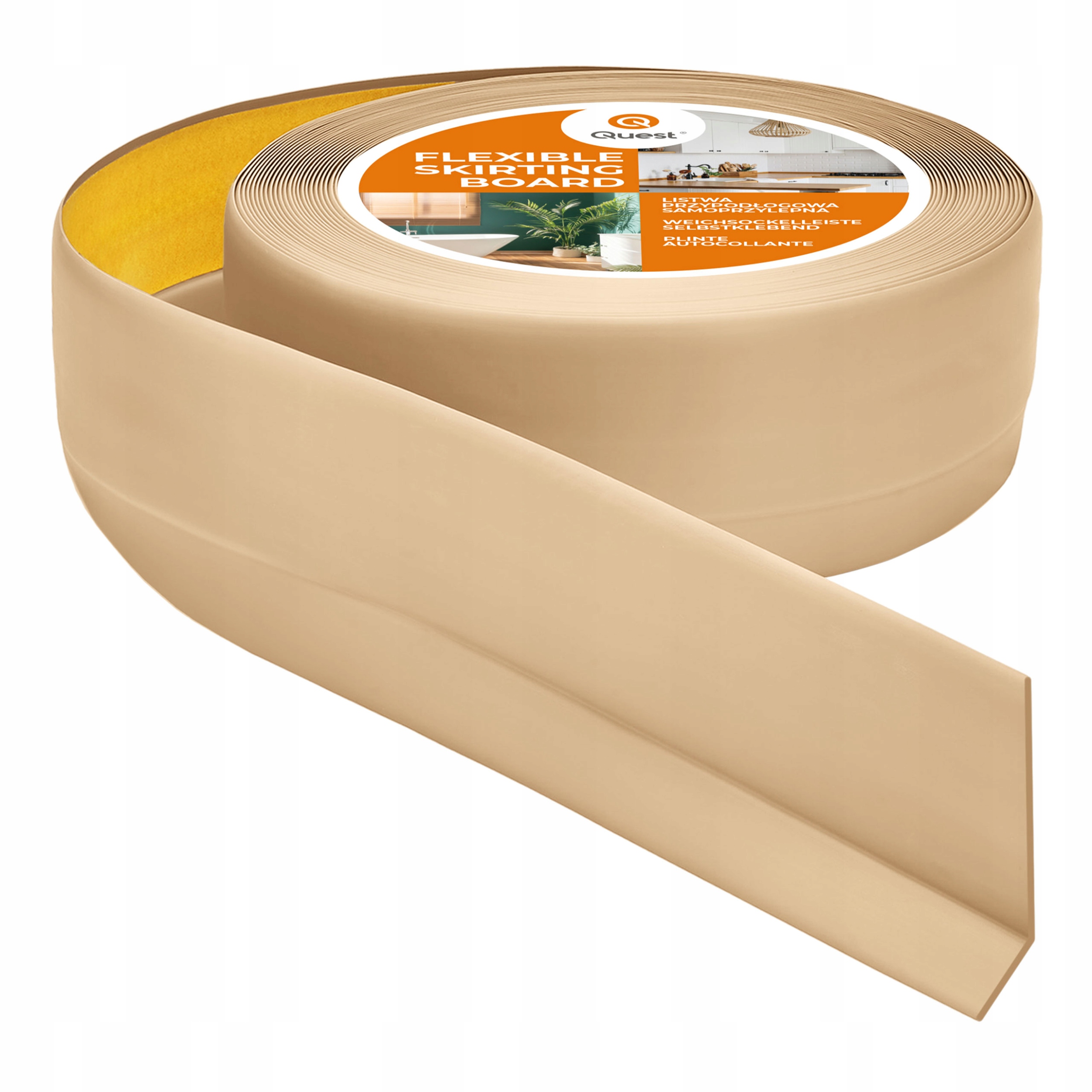 Samolepiaca podlahová lišta Pvc 50x20 mm piesková 20 m a pružná
