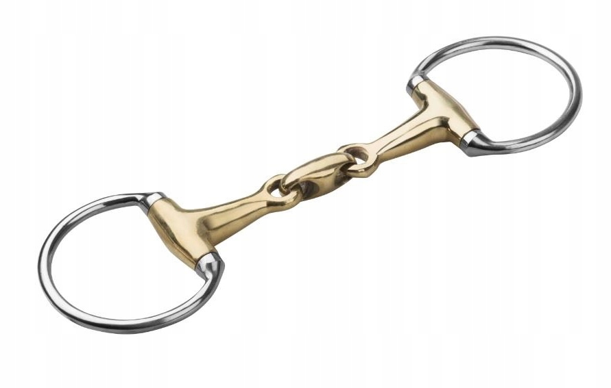 Wędzidło Dla Konia Koni Oliwkowe Pełne Podwójnie Łamane 14,5 CM