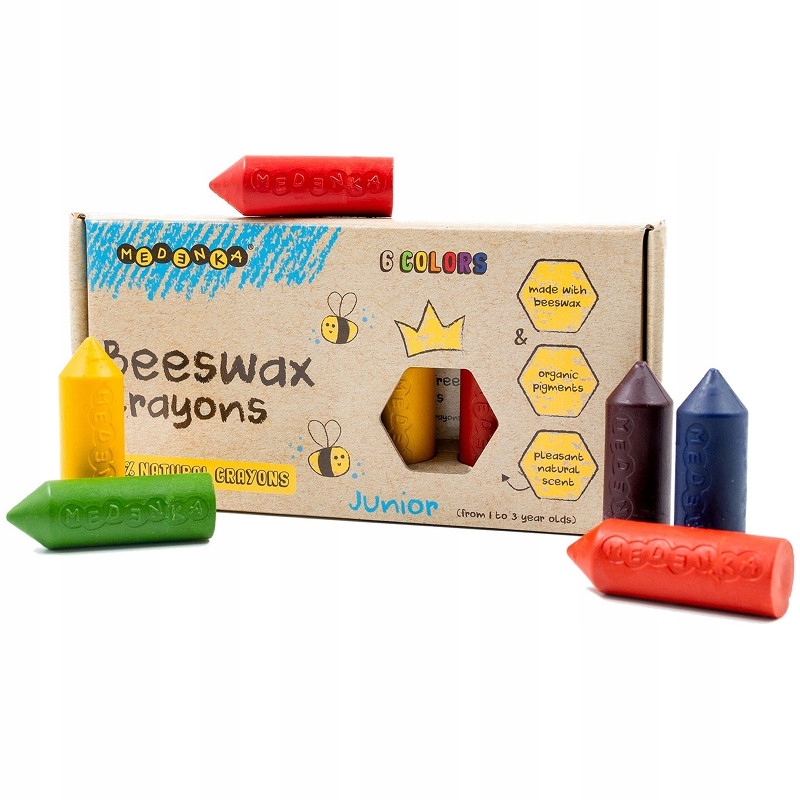 

Medenka 100% natural kredki z wosku pszczelego 1+