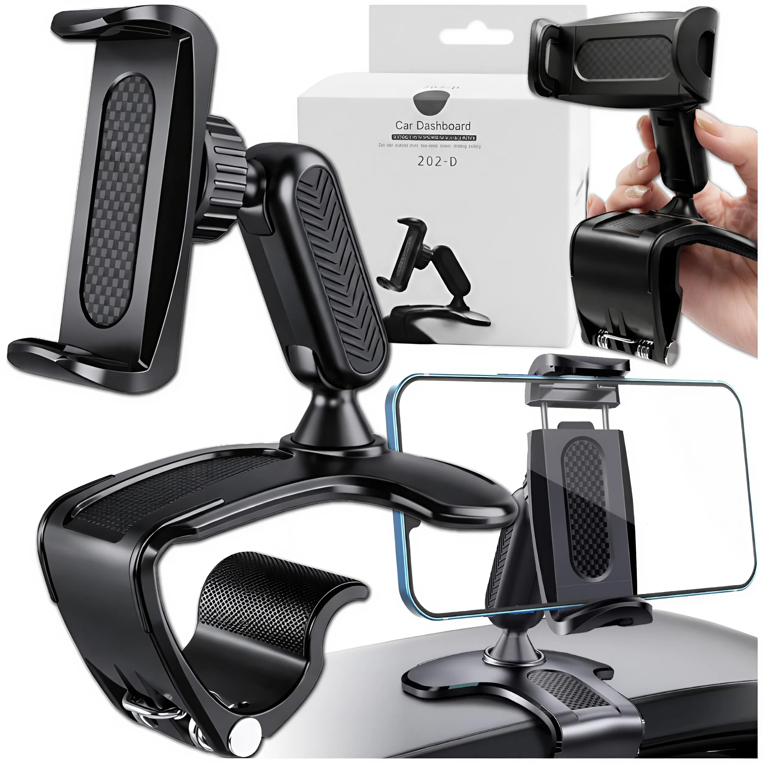 Uchwyt Na Telefon Do Samochodu Na Deskę Kokpit Holder Mocny Samochodowy