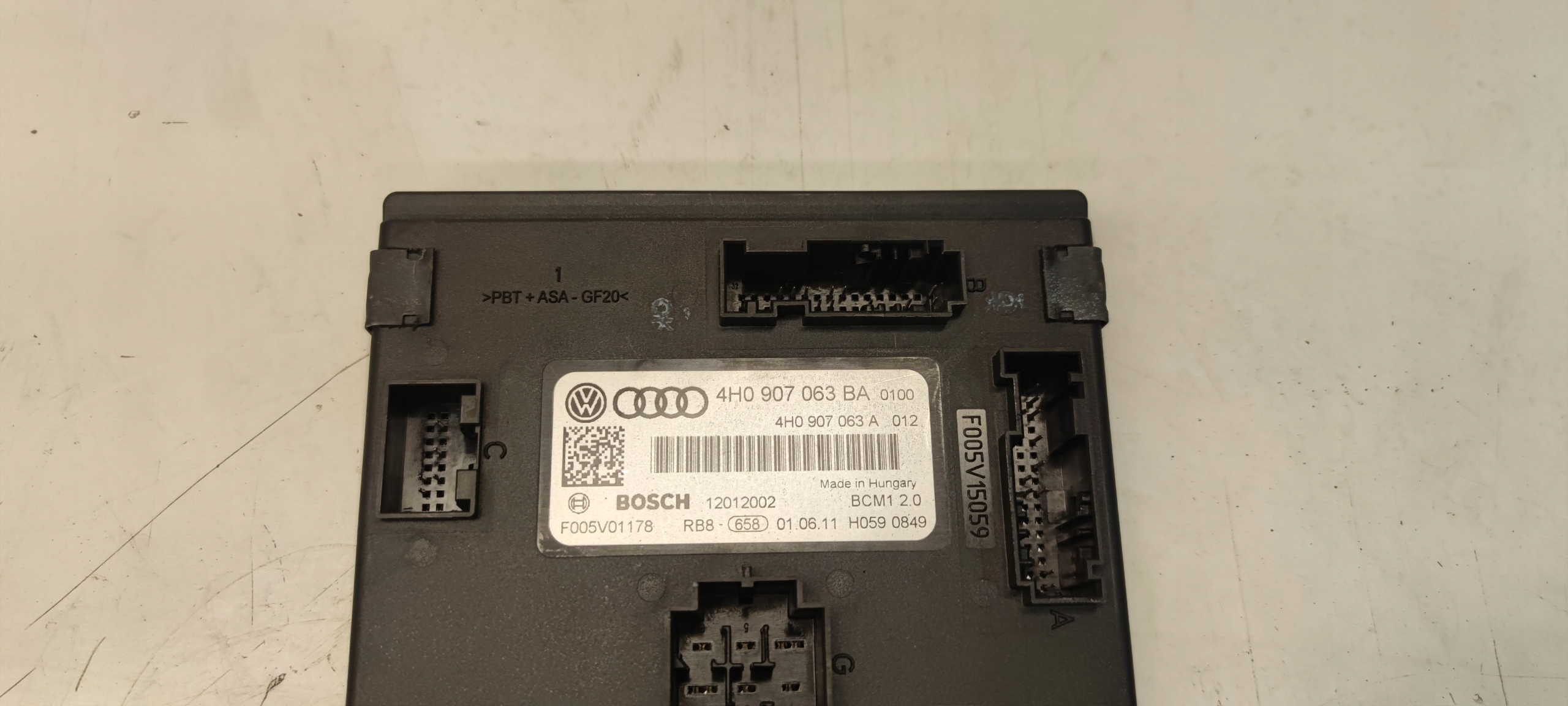 UNITÉ COMMANDE CONFORT BMC AUDI A6 C7 A7 A8 4H0907063BA