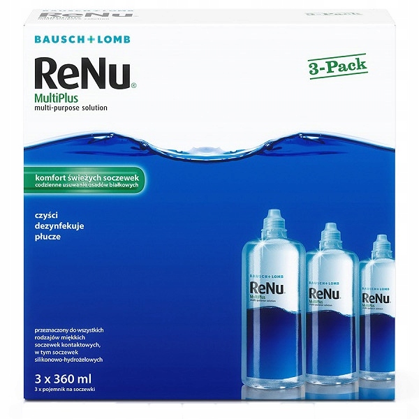 Płyn do soczewek Bausch&Lomb ReNu Multiplus 3 x 360 ml