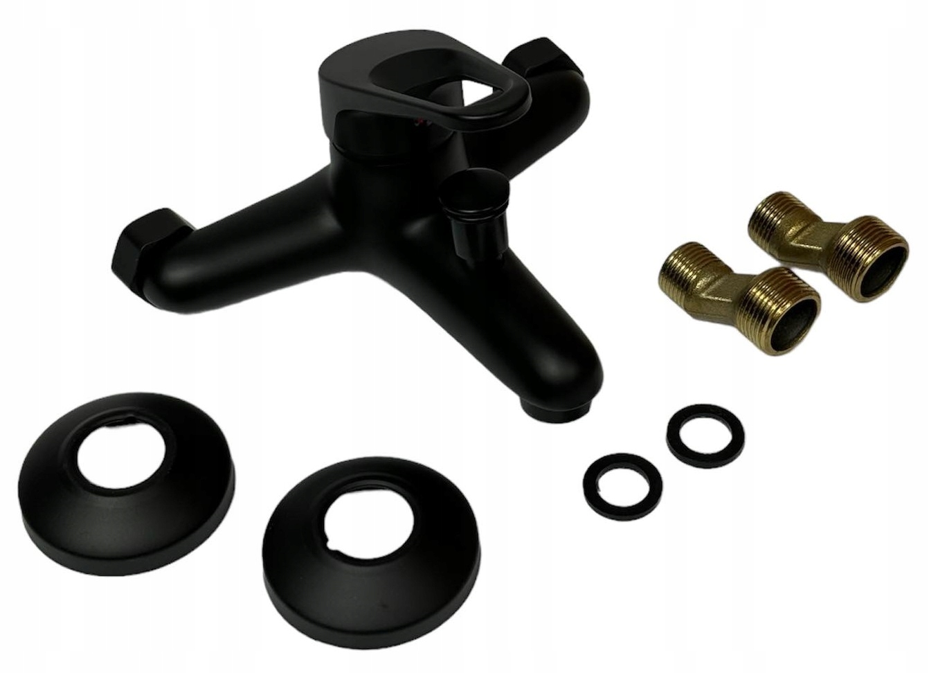 DESZCZOWNICA zestaw KOLUMNA + BATERIA WANNOWA CUBIC LOFT MODERN CZARNY MAT Typ montażu ścienna