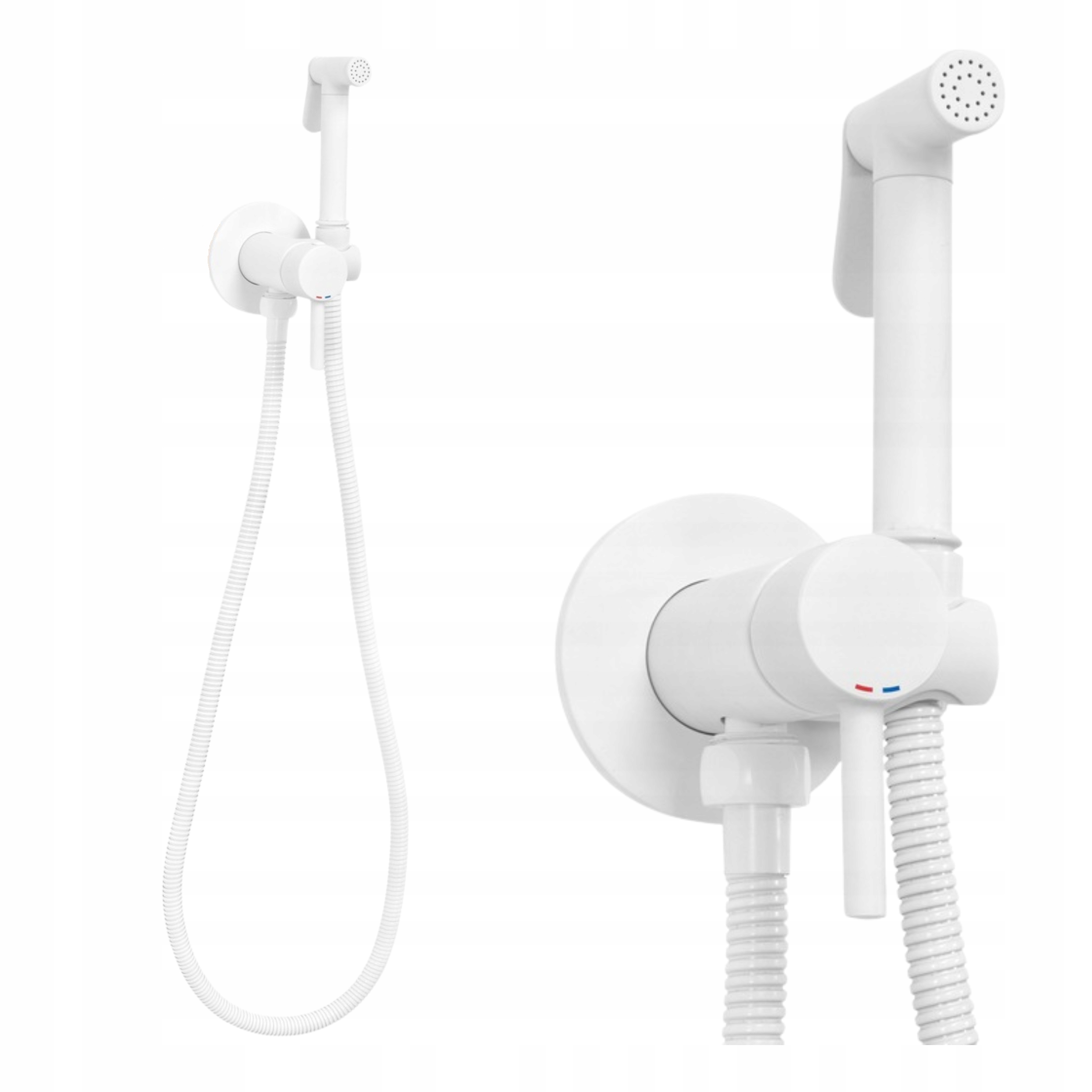 Podomietková bidetová batéria Bidetta Loop biela