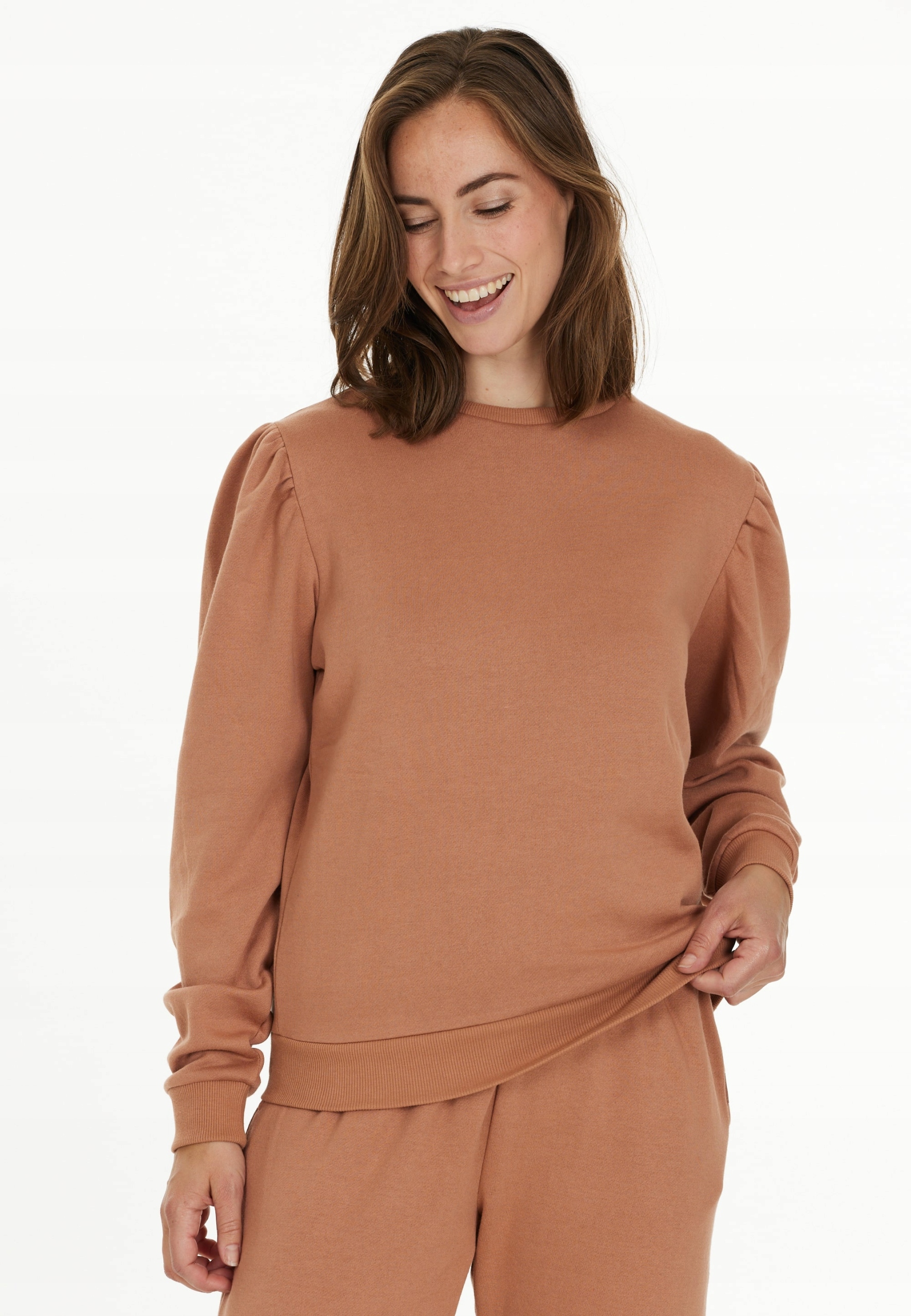 Bluza treningowa damska Athlecia Mooro 40 Brzoskwiniowy