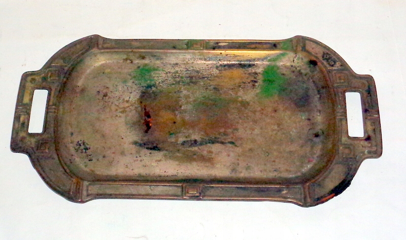 Stara platerowana taca .