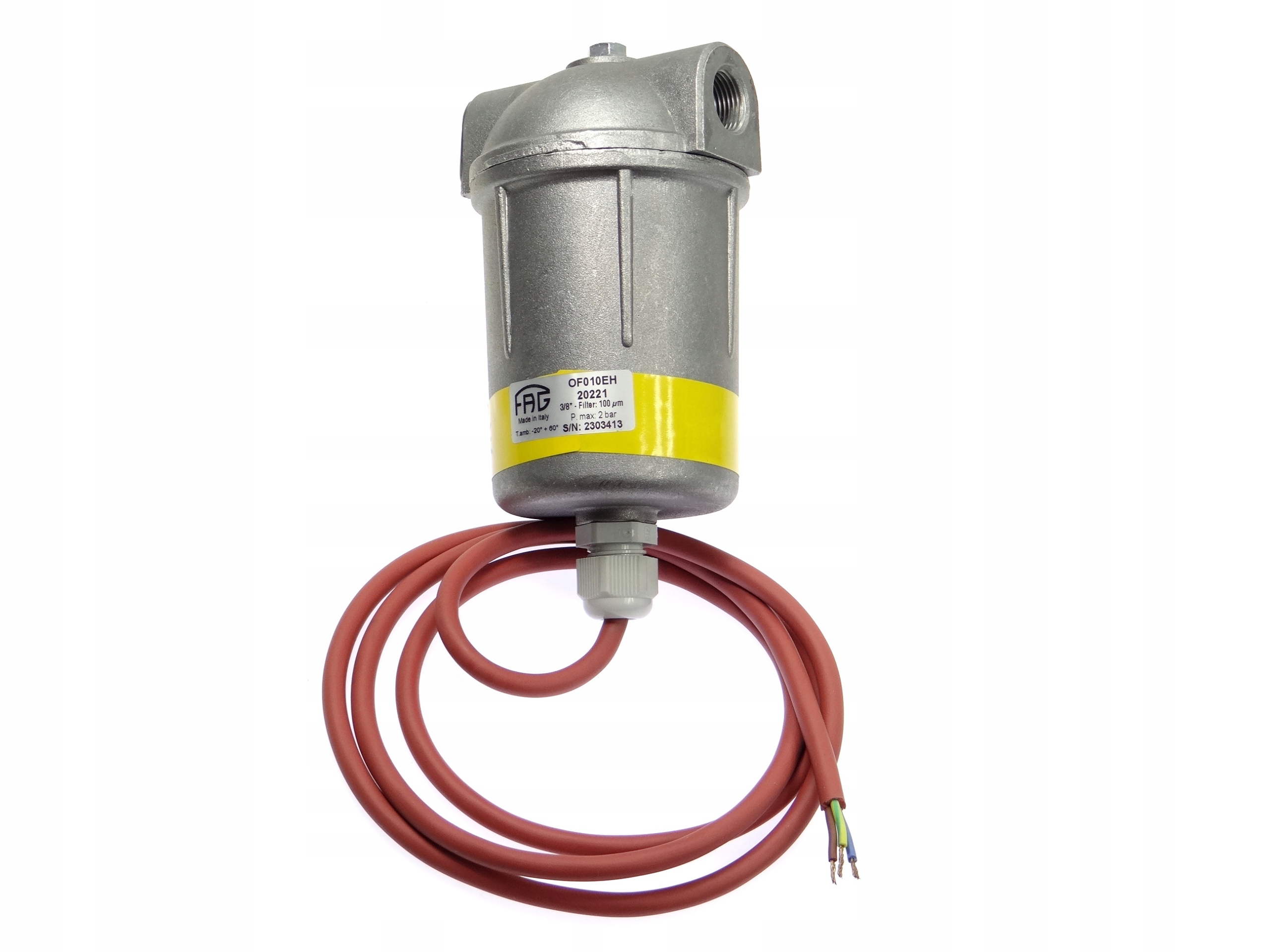 Olejový filter Fag 20221 100 µm 3/8"x 3/8" s ohrievačom 100 W