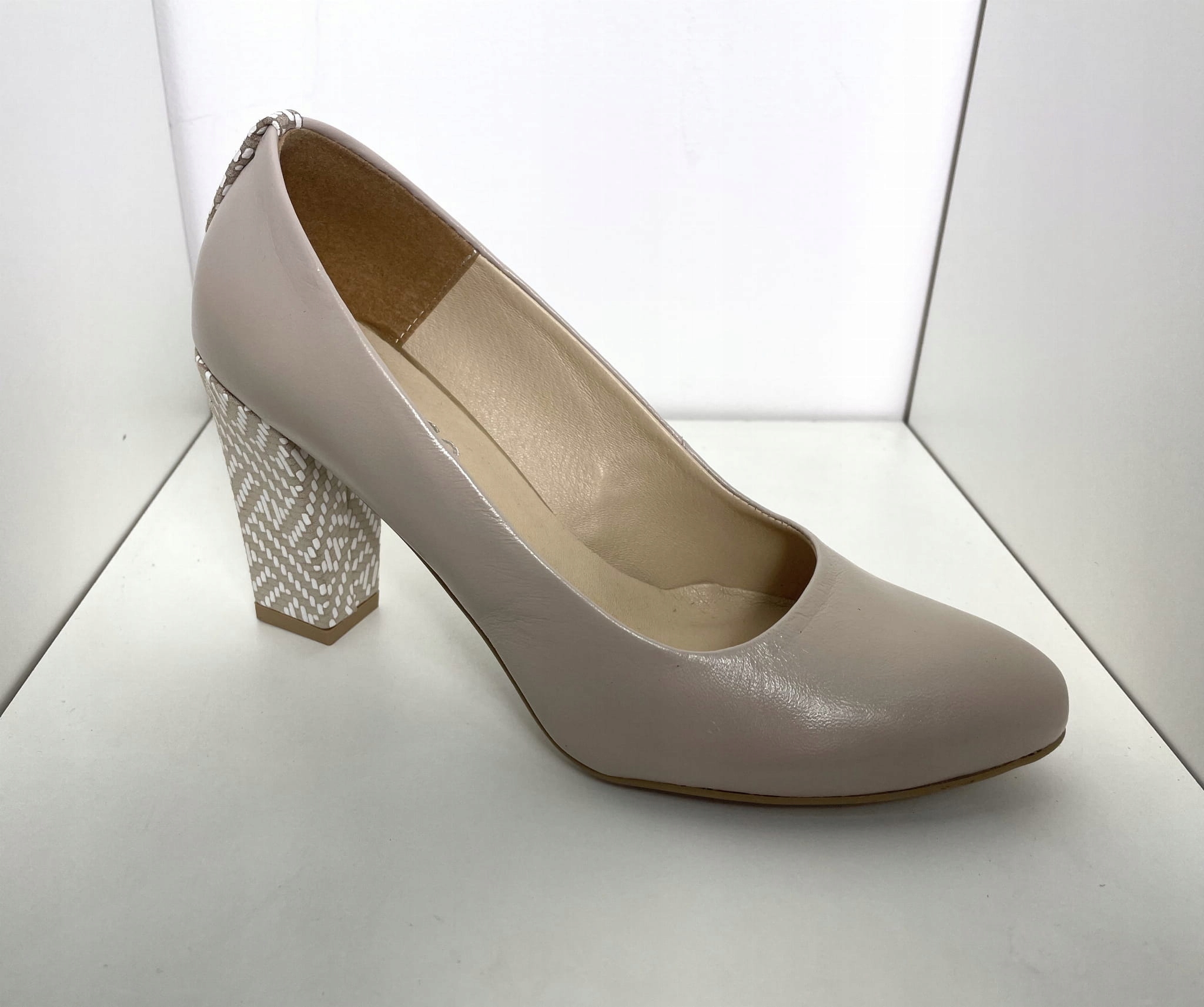 Dámské lodičky Higo kůže 1680 Béžová 41