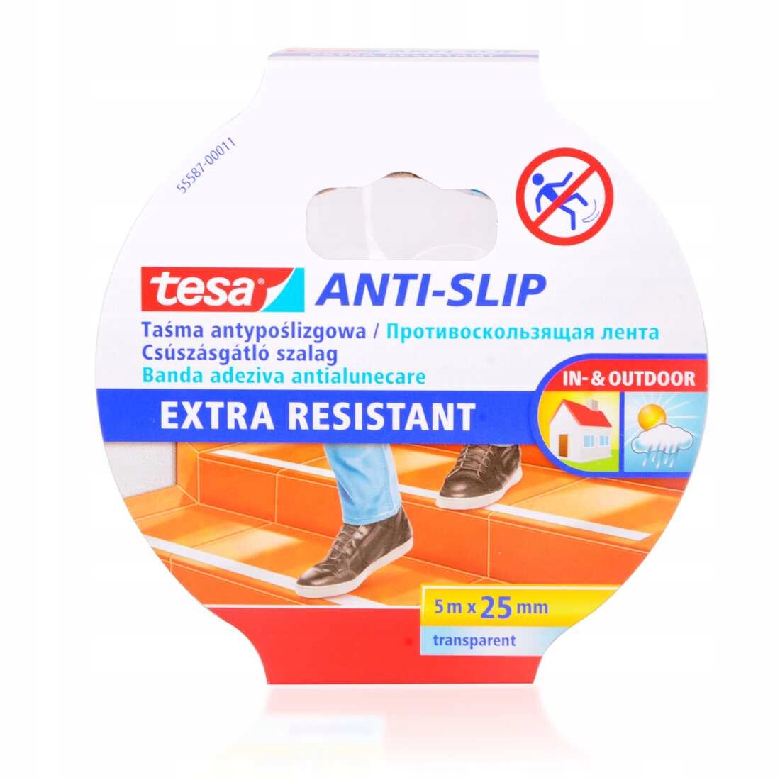 

Taśma antypoślizgowa tesa 5m x 25mm przezroczysta