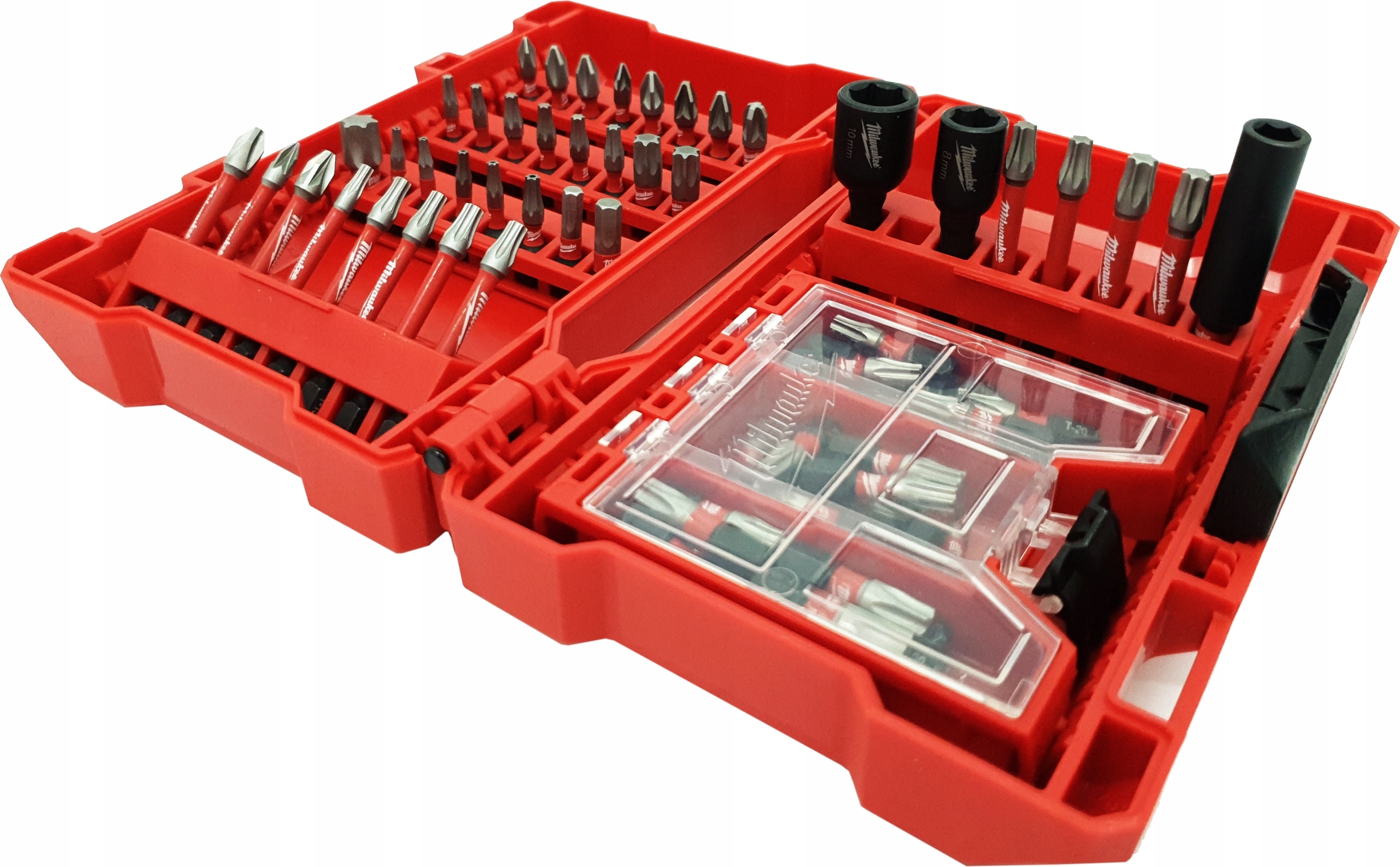 MILWAUKEE 75PCS SHOCKWAVE БИТ И КОЛПАЧОК НАБОР