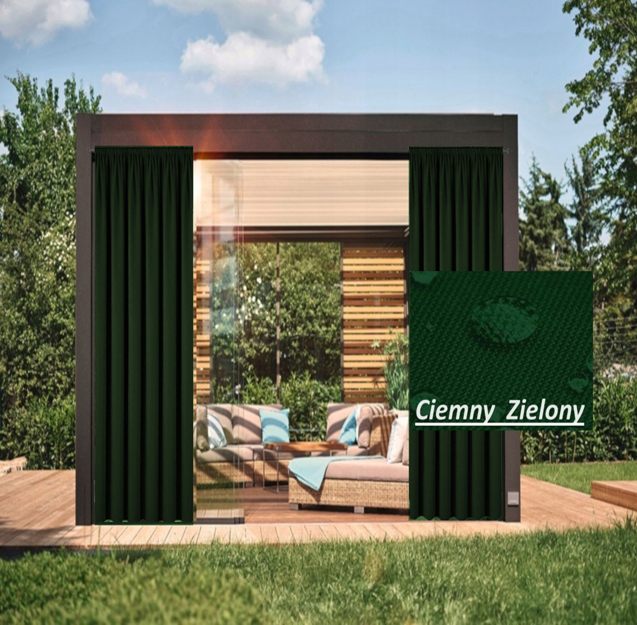 ZASŁONY OGRODOWE TAŚMA 155 X 230 ZASŁONA TARAS ALTANA Producent Agnes