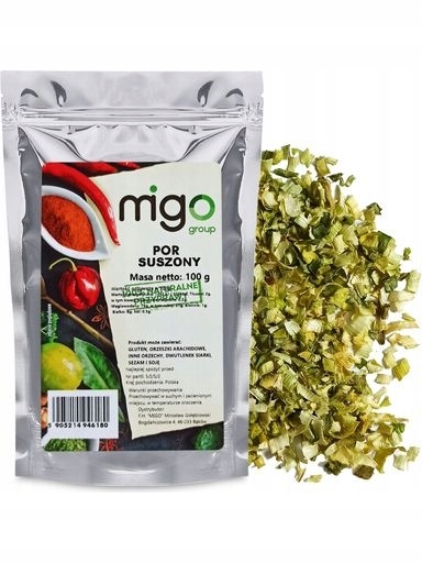 11 x MIGOgroup,PÓREK sušený, vločkový, řezaný – 100 g – MIGogroup