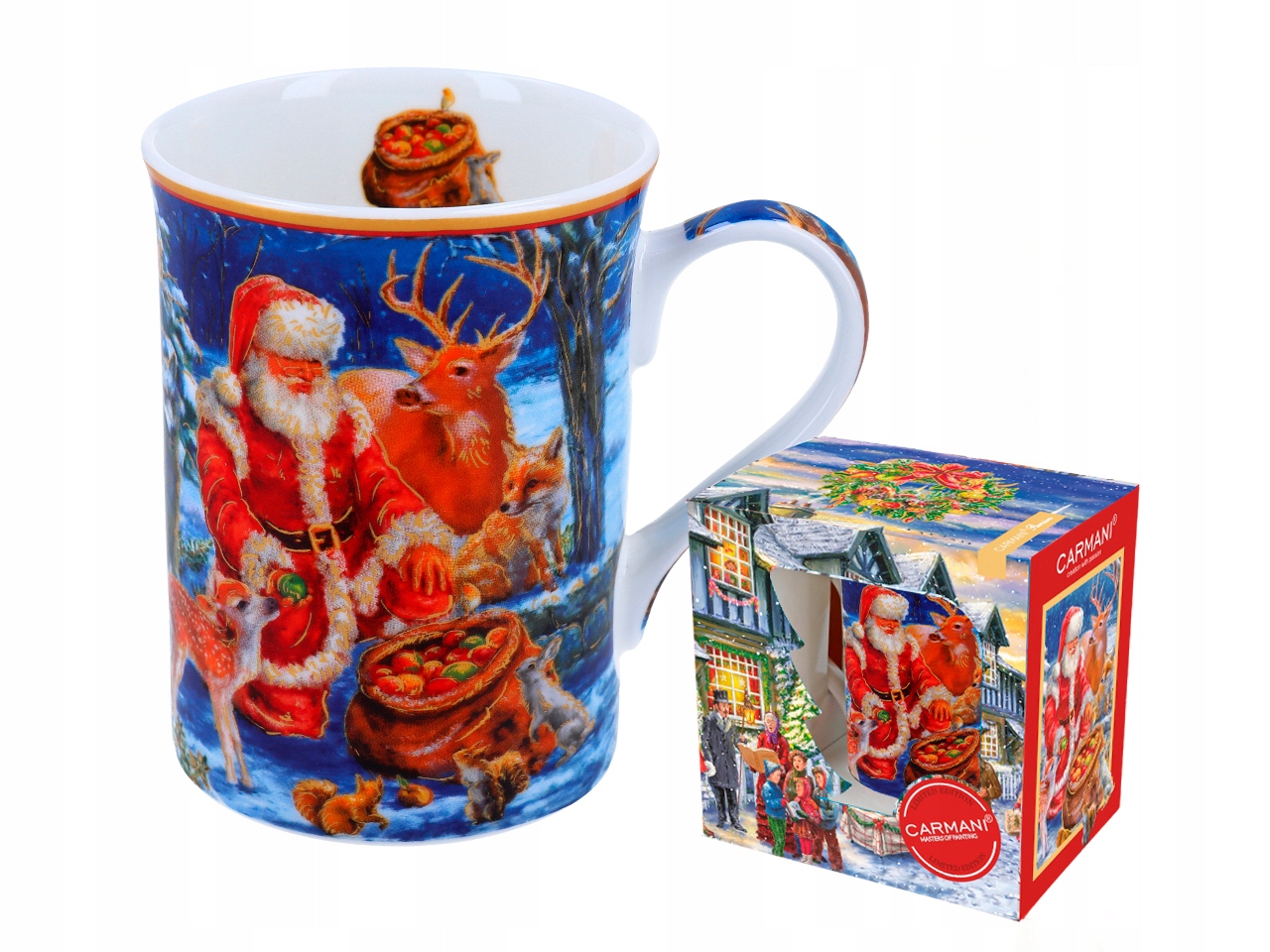 

Kubek świąteczny Classic Mikołaj i leśne zwierzęta