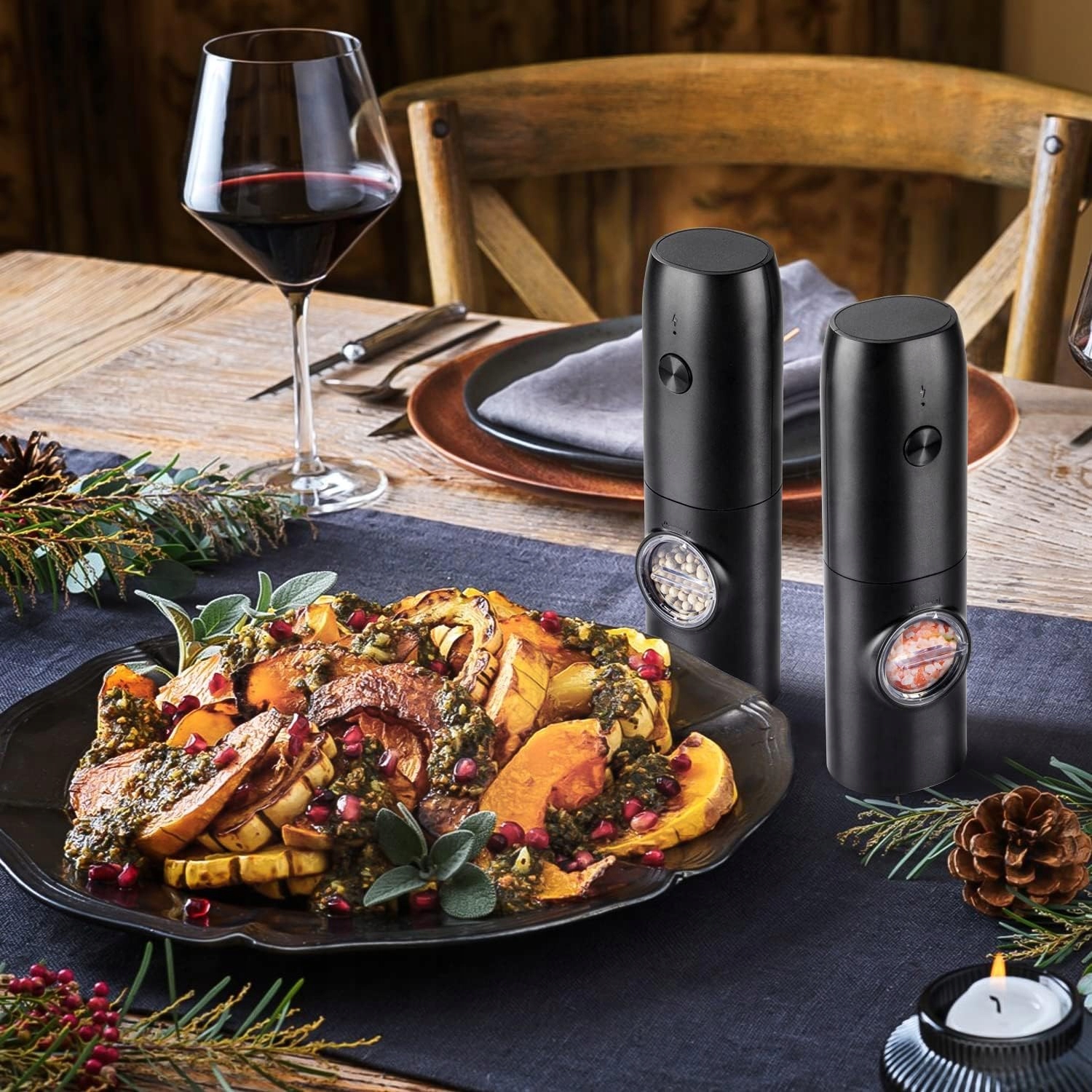 ELEKTRYCZNY MŁYNKÓW DO SOLI I PIEPRZU Z OŚWIETLENIE LED DO RESTAURACJI Przeznaczenie mielenie przypraw