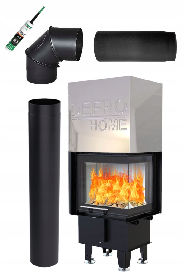 Wkład kominkowy Defro Home Intra Xsm Bp Mini G 8,3 kW panorama gilotyna