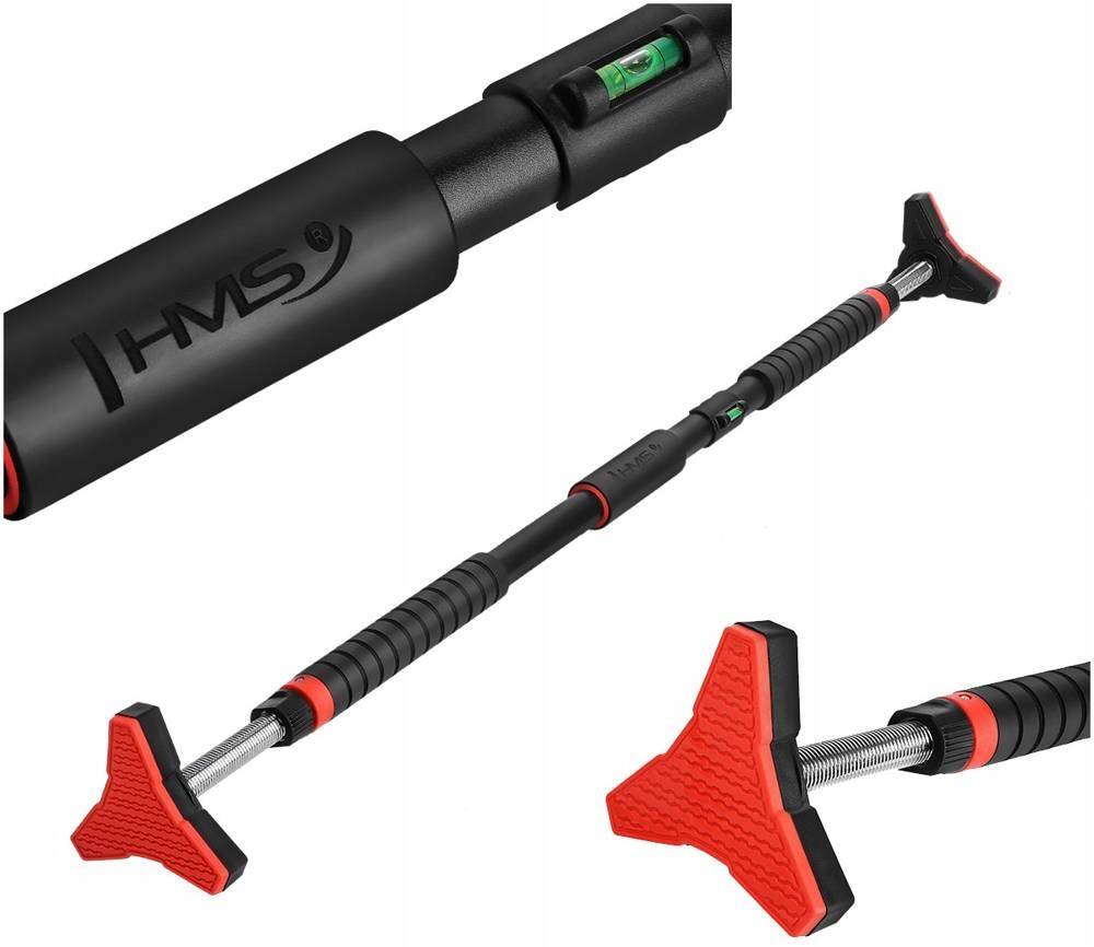 Nastavitelná rozpěrná Hrazda s vodováhou, bez nutnosti vrtání, 98–130 cm Hms DD401