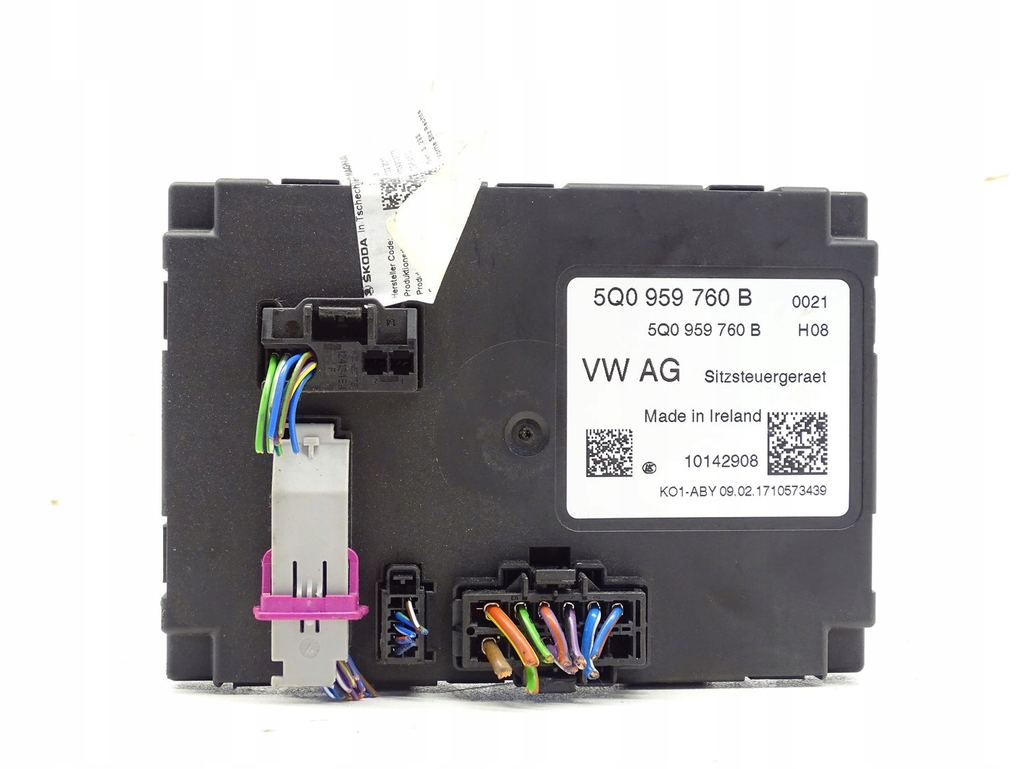 control unit seat VW PASSAT B8 GOLF 7 5Q0959760B
