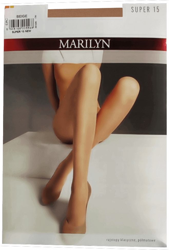 

Marilyn Rajstopy Gładkie 15den Beige r. 5