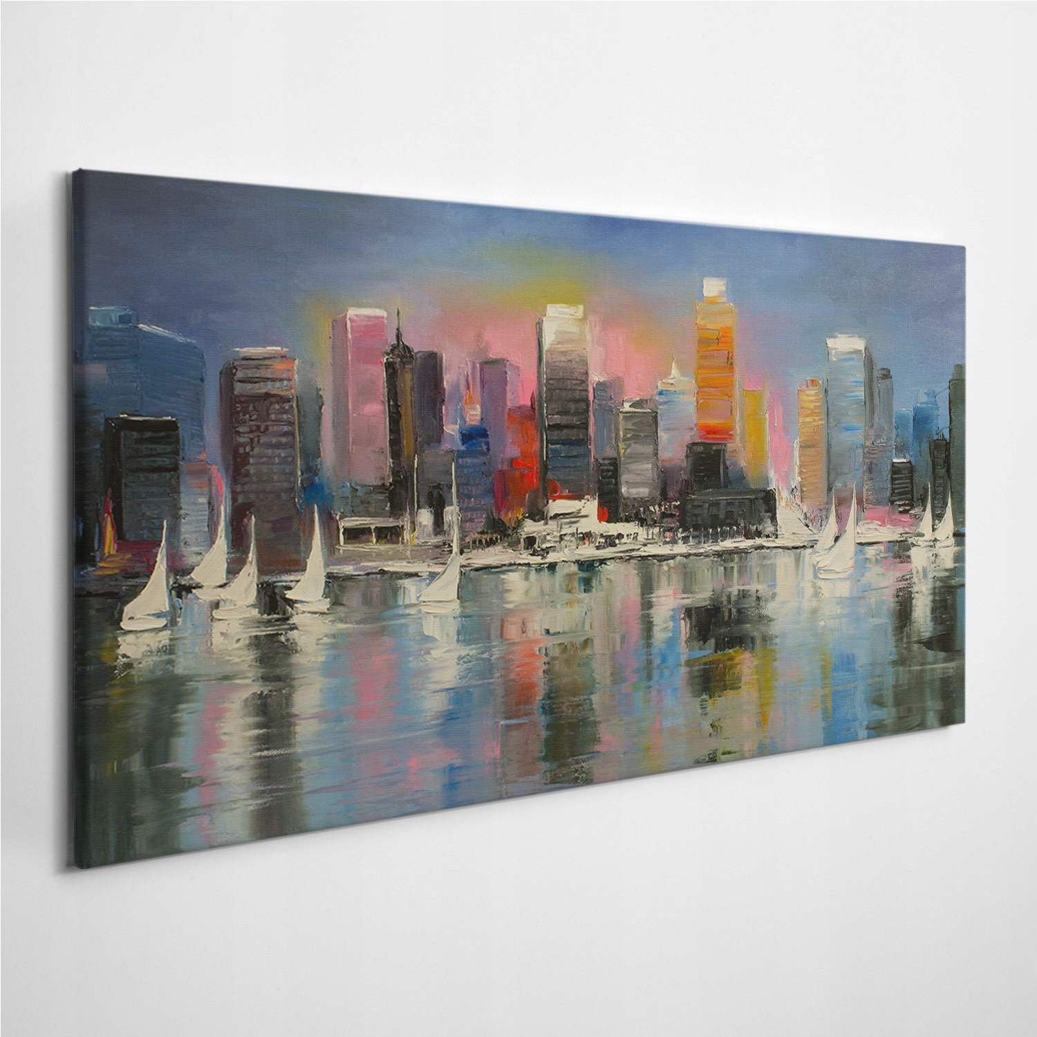 

Zdjęcie na foto-obrazie Miasto Woda Łódki 100x50