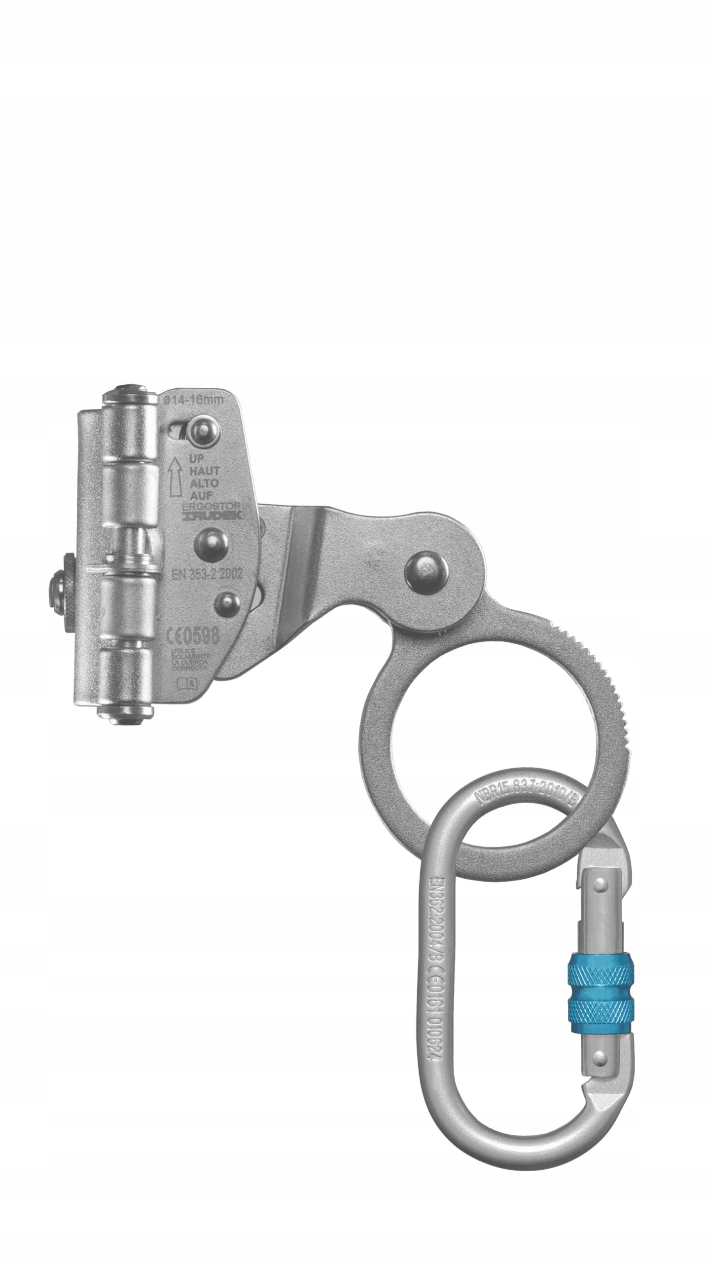 Urządzenie samozaciskowe przesuwne na linę 14mm Irudek Ergostop 1 En 353