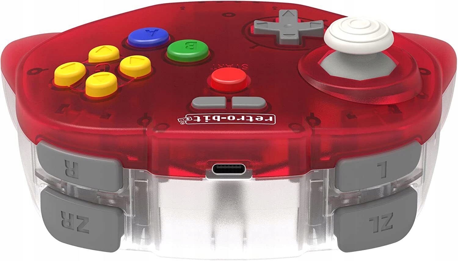 Retro-Bit Tribute64 2.4G V2 Pad PC Switch N64 Red Kolor czerwony