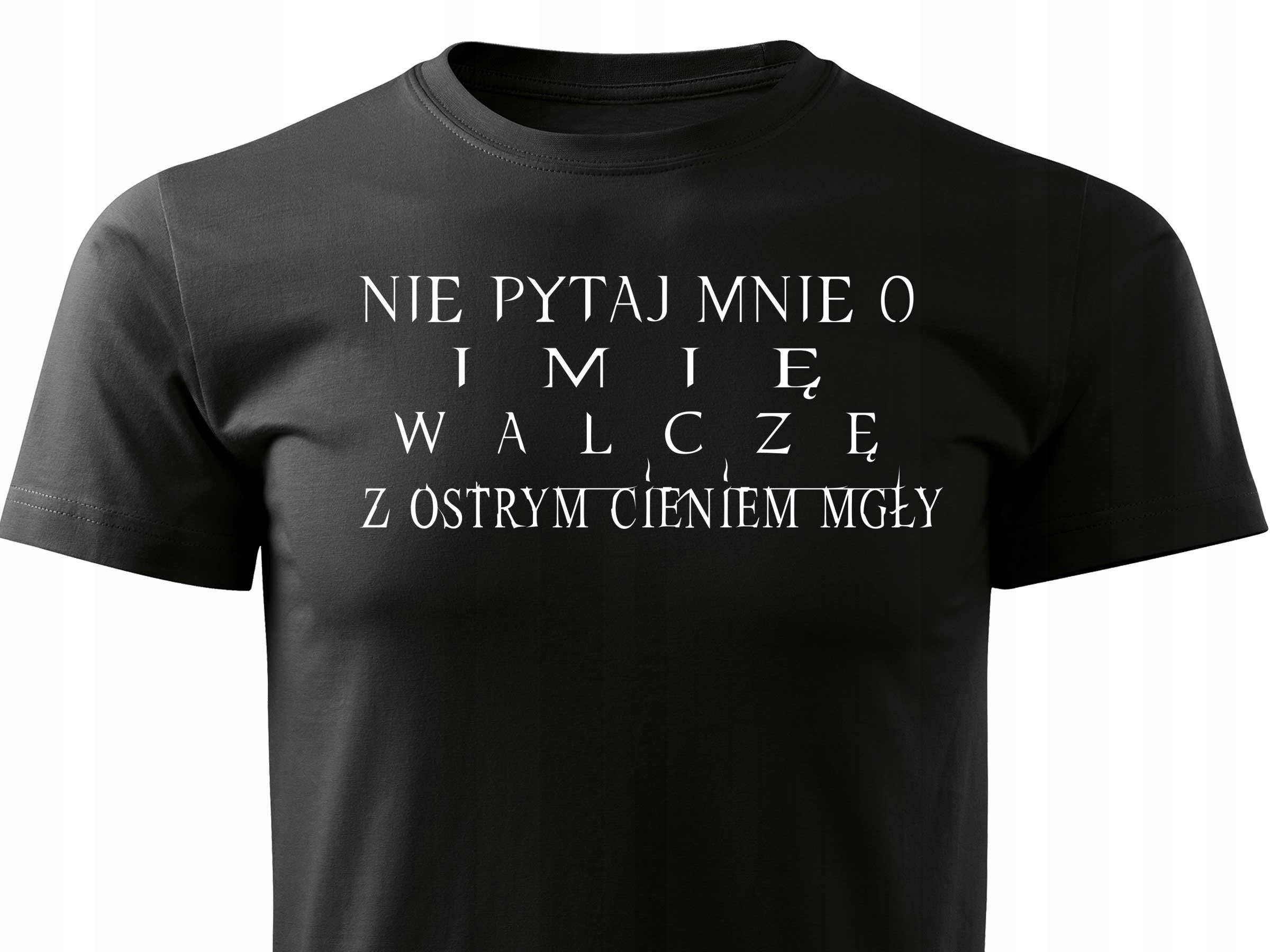 

Bawełniana koszulka T-shirt Ostry Cień Mgły czarna