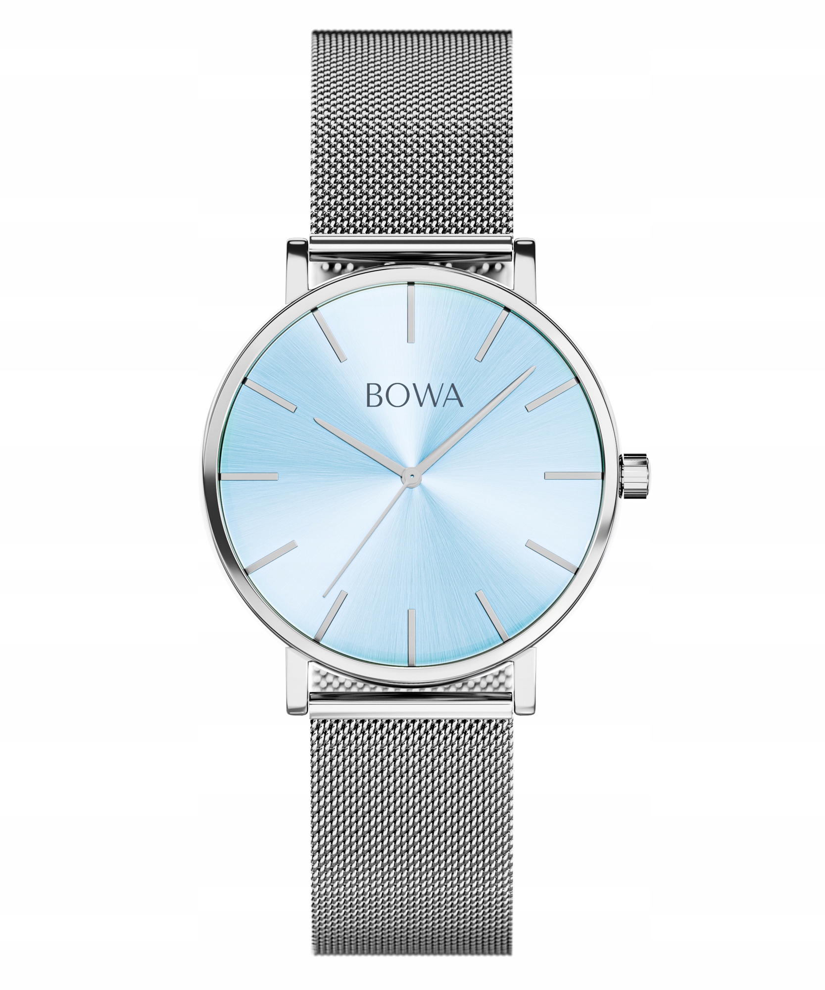Dámské hodinky Bowa Tokyo Ice-Blue Silver Mesh 33
