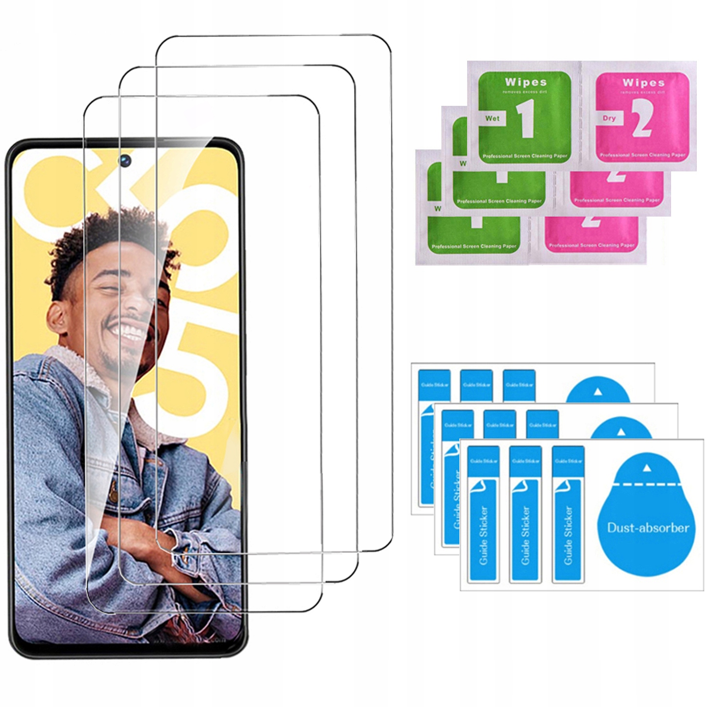

3x Szkło Hartowane Szybka 9H do Realme C55