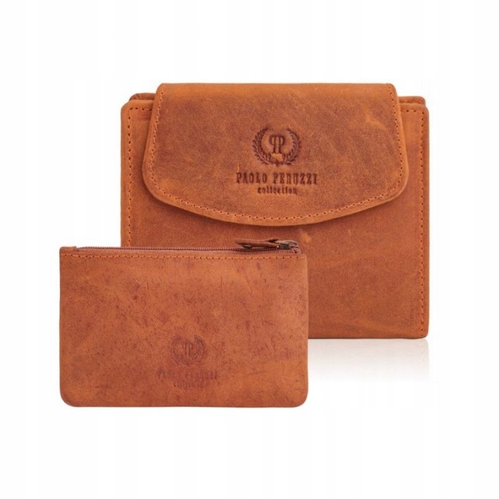 Dámská kožená peněženka Rfid pouzdro na kožené klíče dárková sada